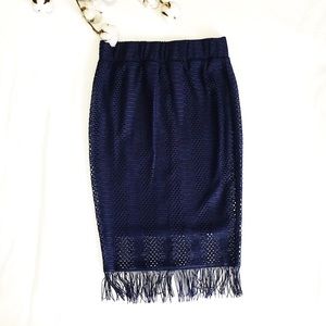 BCX Boho Festival Fringe Skirt